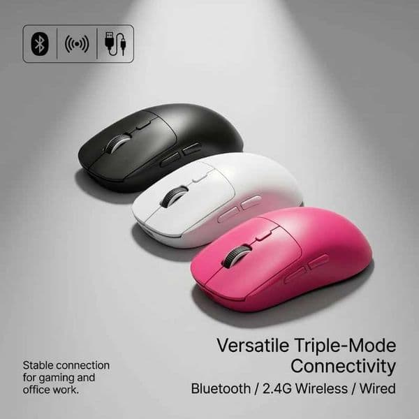 Tri-mode M348 Superlight Mouse Bluetooth 24G Wireless Gaming Mouse Flagship Chip Gaming Sensor 6 Adjustable DPI for Office Game Z260519