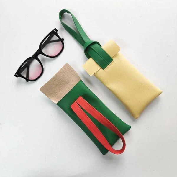 Contrast Color Portable Dustproof Eyewear Pouch L260519