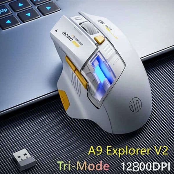 Inphic A9 Explorer V2 Three-mode Gaming Mouse Indicator DPI Adjustable Macro-driver Ergonomics 12000DPI 1000Hz rate of return W260519