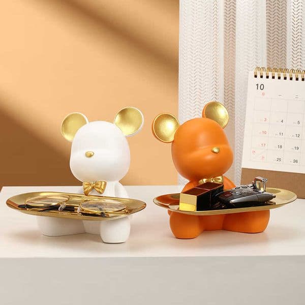 Entrance key storage ornament popular home decor for the living room shoe cabinet desktop light luxury cute and creative decoration L260519JZXD
