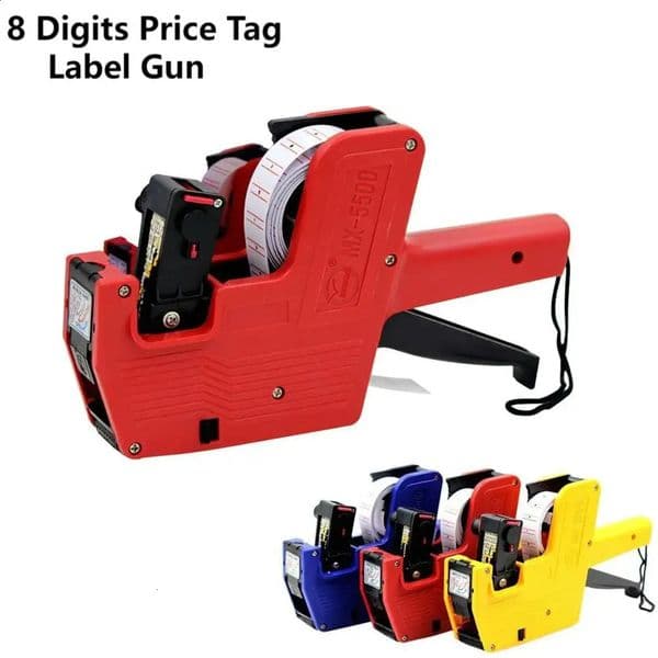Bulk Office Supplies Wholesale 8 Digits Label - Handheld Tagging Gun For school Apparel, Clothing | Line Labels, 1 Ink 5500 Price Tags Free Shipping 4 thumbnail 2