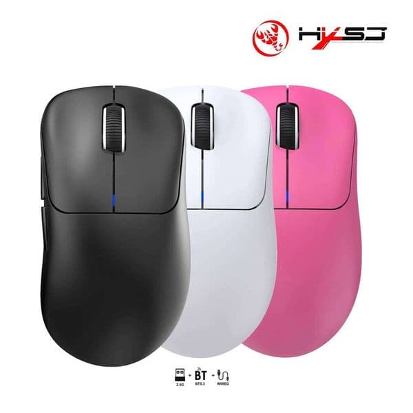 Hot sale HXSJ T700 3 modes Gaming Mouse 500mAh Rechargeable Macro optical wireless lightweight office mouse for laptop 26Y0519