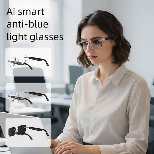 Smart Bluetooth Glasses Outdoor Sunshade Designer Fashion Classic Mens Sunglasses Mart Glasses With Camera AI Sunglasses For Women Multi Functional Photography
