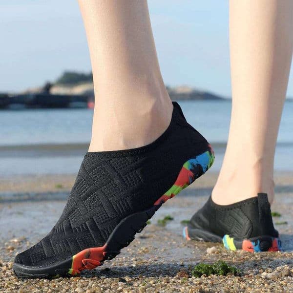 Man And Women Quick-Dry Non-Slip Breathable Water - Lightweight Mesh Summer Shoes with EVA Cushion & Rubber Sole for Swimm 26L0519