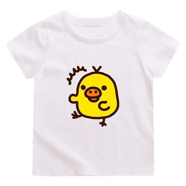 Kiiroitori Yellow Chick Kawaii Print Womens T-shirt for Girls Tee-shirt Casual Short Sleeve Summer Tshirt Womens Clothing M260519