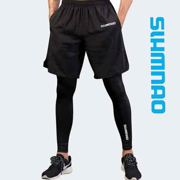 2025 Mens Outdoor Casual Quick Drying Fishing Pants Cycling Hiking and Tight Elastic Twopiece Fitness Running 260518