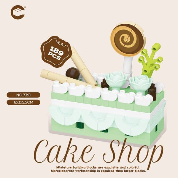 Free shipping Building block assembly toys small particles sweet dessert cake toys gift items