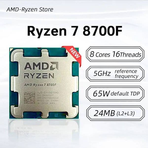 New Amd Ryzen 7 8700F 8 Cores 16 Threads 41Ghz Cpu Processor Socket Am5