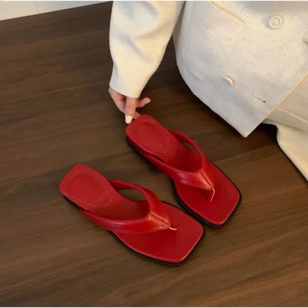 Womens Shoes Summer Wedges Heel Flip Flop Women Fashion Clip Toe Slippers Casual Comfort Beach Vacation Slides Shoe 260519