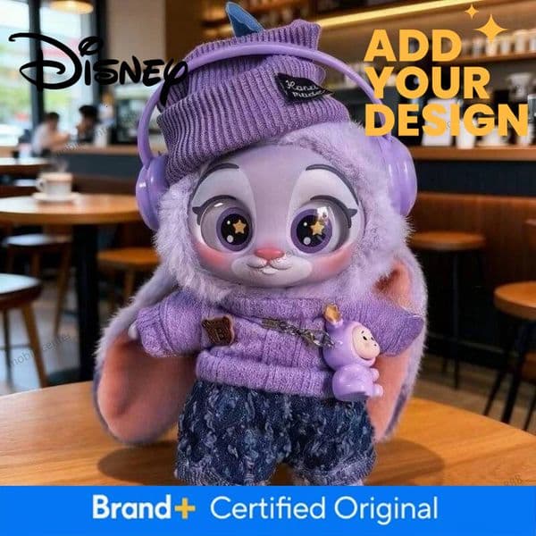 Disney Designer NEW Disney Zootopia Series Figure Toys Blind Box Judy Nick Vinyl Plush Cartoon Character Pendant Trendy Toys Box Christmas Gift Luxury