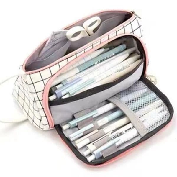 Bulk Office Supplies Wholesale Pencil Bags Large Capacity Case School Multifunction school Pen Cute Office S Pouch Student Stationery Supplies Free Shipping 4