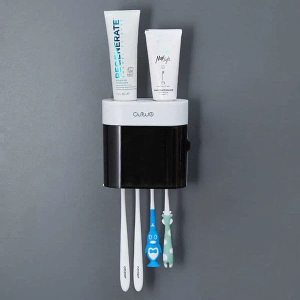 Designer Bathroom Automatic Toothpaste Dispenser Squeezer Accessories h Wall Pastemounted Toothbrush Cup Storage Holder Free Shipping 1 021