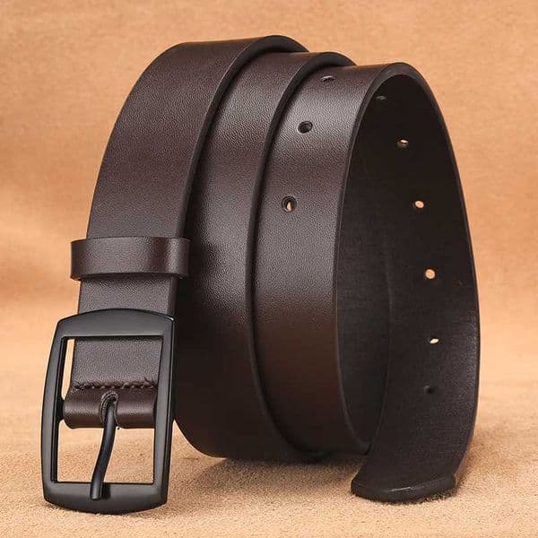New High-end Mens PU Belt Fashionable Oval Alloy Buckle Exquisite Fit Style Durable and Versatile Jeans Casual Pants Belt Z260519