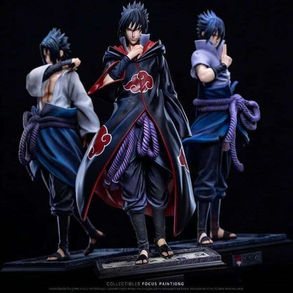 5 Styles Anime Naruto Uchiha Sasuke Light Up Figure Scene Base Ninja Model Toy Collect Statue Desktop Ornament Boy Gift 26L0519