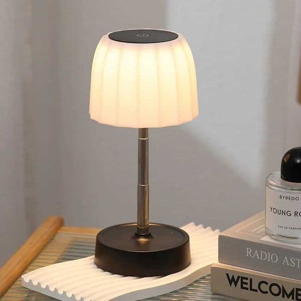 Rechargeable Table Lamp With Adjustable Height Portable Wireless Touch Desktop Night Light For Bedroom Desk Study Reading Lamp M260519