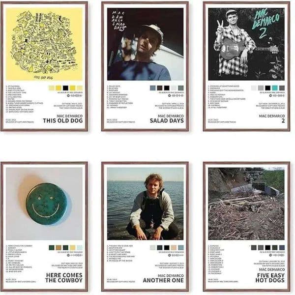 Aesthetic GNbow Mac Demarco Canvas Painting Posters and Prints Wall Art Pictures for Living Room Decoration 26L0519