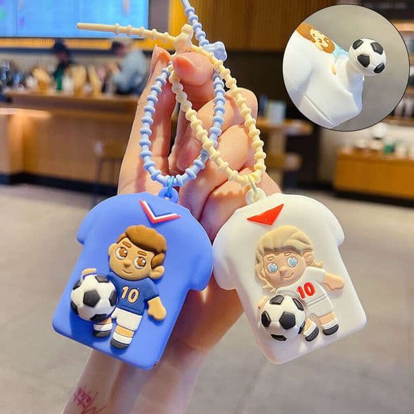2026 New World Cup Jersey Shaped Squishy Toy Keychain Soft Silicone Stress Relief Pendant Car Bag Hanging Decor Sports Souvenir Gift
