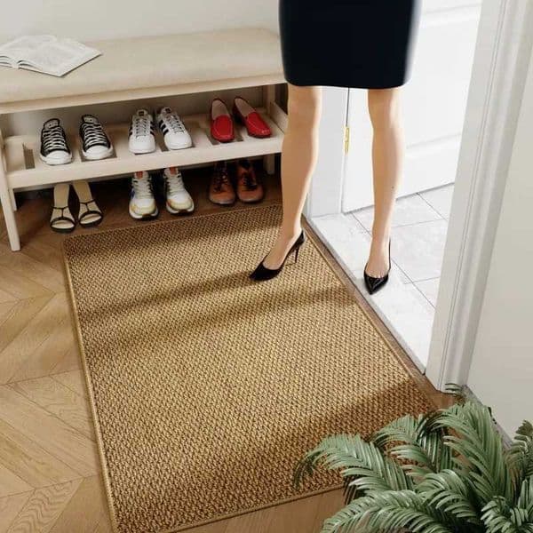 Outdoor Durability Rugs Faux Jute Doormat Effortless Style Every Entrance Floor Carpet Multi-Size 40x60cm/50x80cm/80x120cm L260519