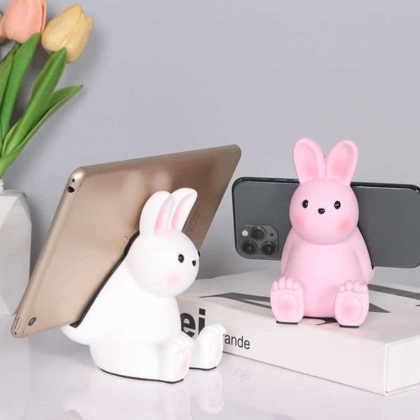 Rabbit phone stand ornament for desktop cute phone holder creative little bunny lazy stand small gift for the Mid-Autumn Festival L260519TWFW