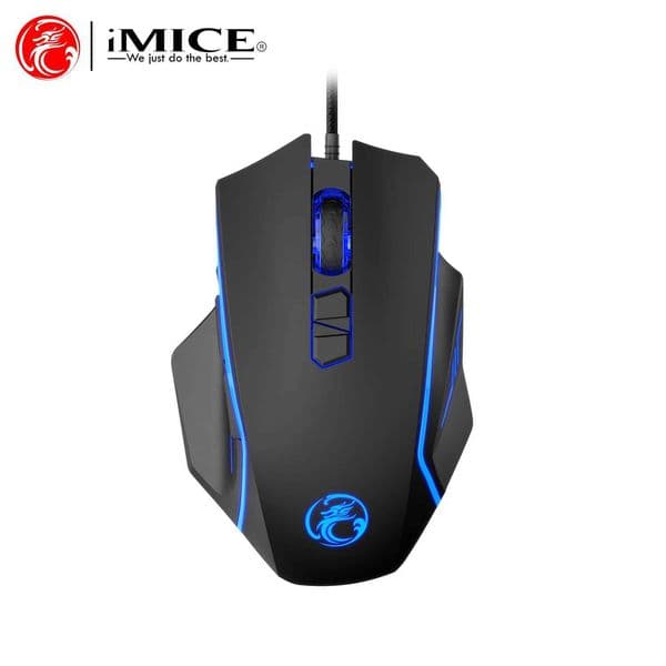 iMICE USB Gaming Mouse Backlit Wired Computer Mice High Precision Optical Mouse 7200DPI Adjustable 8Keys For Office Laptop Z260519