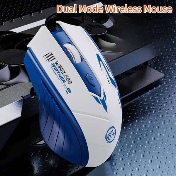 BT 5.2 Dual-Mode 2.4G Wireless 6 Buttons Gaming Mice Rechargeable Mouse 1600 DPI For PC Laptop Macbook 26Y0519