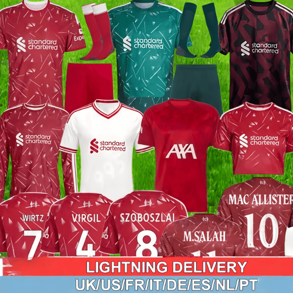 liverpool jersey 26 27 kits long sleeves Wirtz MAC ALLISTER liverpool soccer jersey 25 26 home away third football shirt goalkeeper A.BECKER set Pre match Training 567