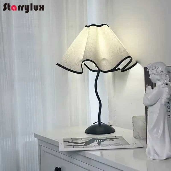 USB Plug Desk Lamp Dimmable Bedside Light for Study Room/Bedroom 3000-6000K Tri-Color Adjustable Fabric Shade Decor Ambient M260519