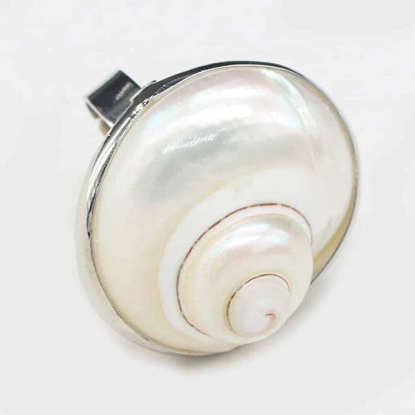 Bohemia Natural Shells Stone Round for Woman Fashion DIY Exquisite Ring Decoration Gift Party Accessories 25x30mm
