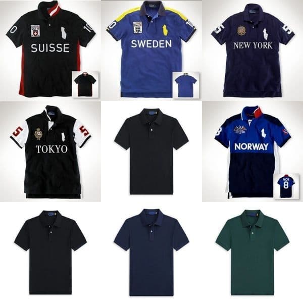 Designer Polo Shirts for Mens T Shirt Designer Shirts for Men City Name ITALIA Chicago New York Short Sleeve 100%Cotton Tshirt Mens Tee Fashion Embroidery size S-2XL thumbnail 2