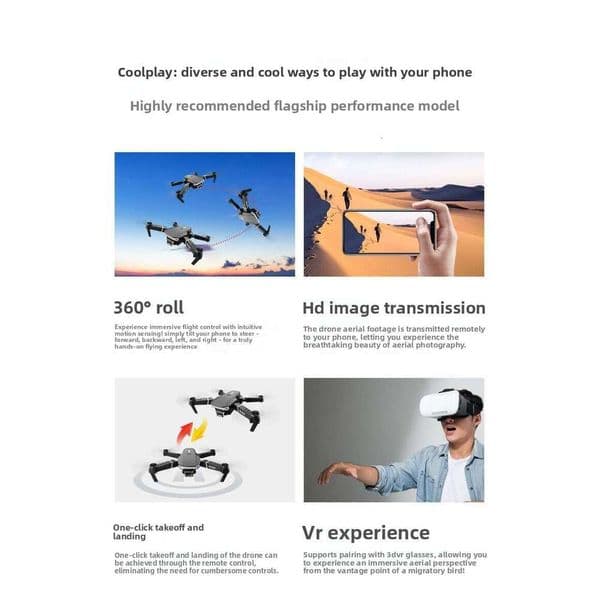 E88pro Dual Camera HD Aerial Photography Quadcopter Remote Control Aircraft Drone Kuhangxin 1626-519-1651