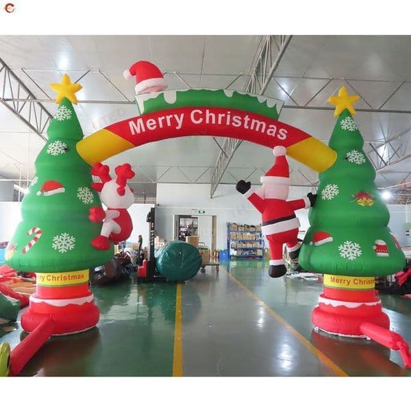 Christmas Event-Ready Inflatable Arch - Durable & Weatherproof 6m Length