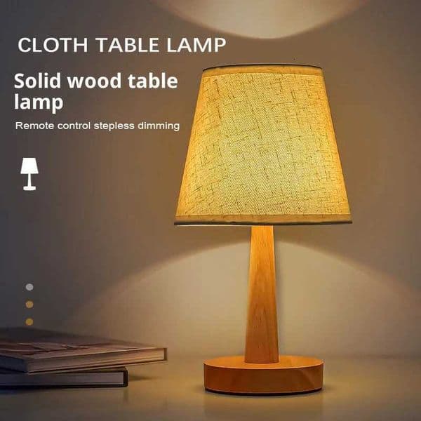 Nordic Log Desk Lamp Decoration Creative Bedroom Dormitory Bedside Lamp Remote Control LED Night Light Sleep Atmosphere Light M260519