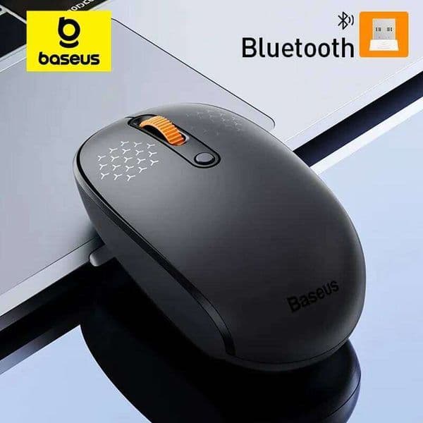 Baseus F01B Wireless BT 5.0 1600 DPI Silent Click For MacBook Tablet Laptop PC Gaming Accessories 2.4G Mouse 26Y0519