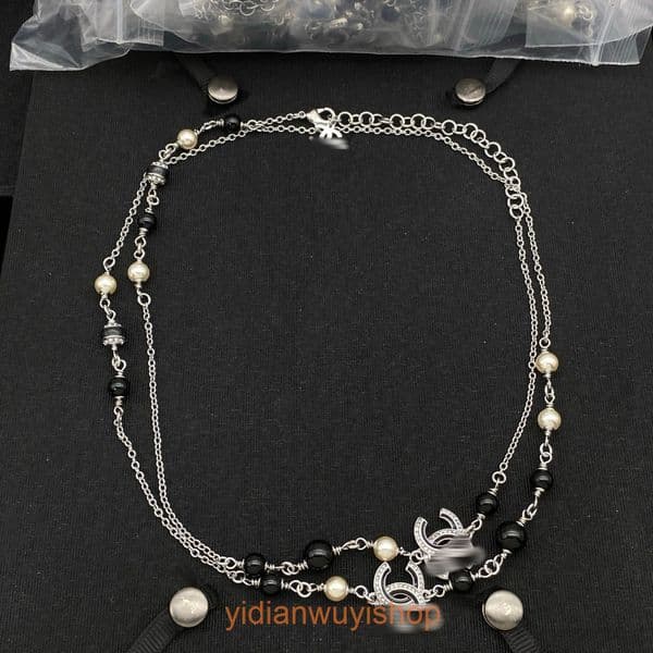 cc necklace Designer Womens unique and fashionable trendy neck accessory sweet and cool American-style sweater chain channels necklace
