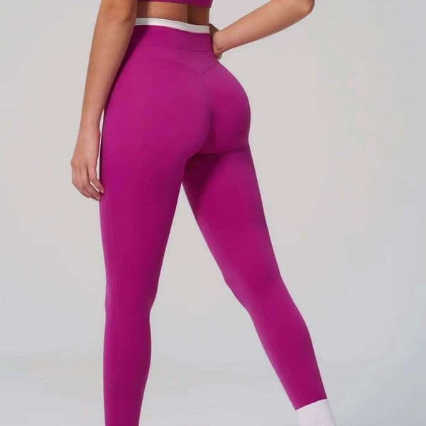 Gym Sports Women's Breathable Yoga Running Cycling Push Up Leggings Female High Waist Fitness Pants 26W0519