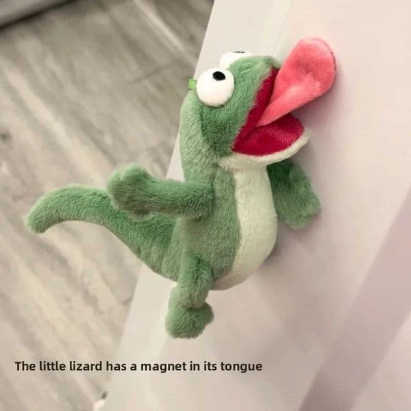 14cm Beaver Lizard Tom Cute Vocal Toy Magnetic Tongue Lizard Abstract Plush Toy Anime Creative Birthday Gift Cute Plush Toys For L26051883LI