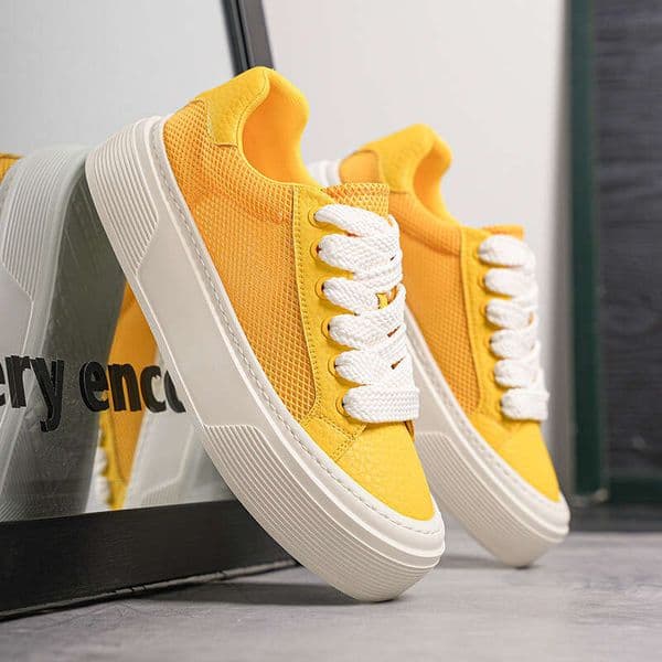 Summer-Autumn New Korean Style Versatile Sneakers Breathable Mesh Casual Men's Flat Student Trendy Shoes