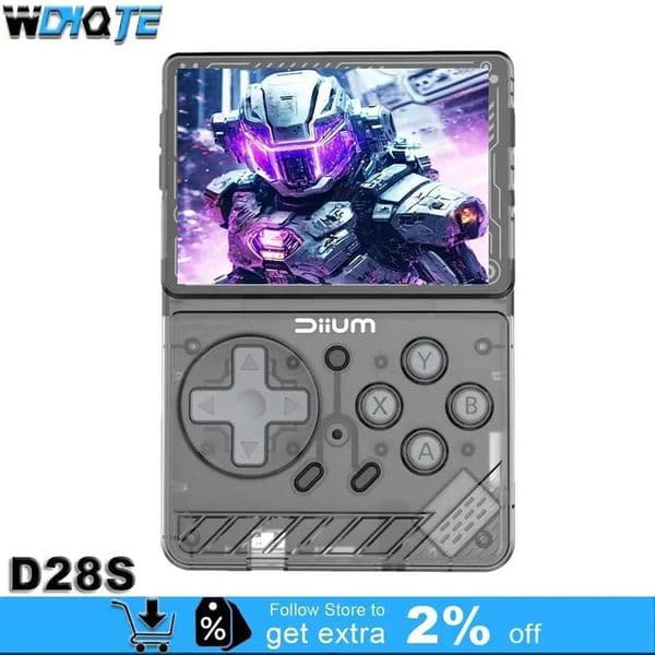Mini Handheld Video Game Console D28S 28 Inch IPS Screen Pocket Retro Video Player For GBA PS1 GB PSP Multiple Emulators Gift L260519OWFW