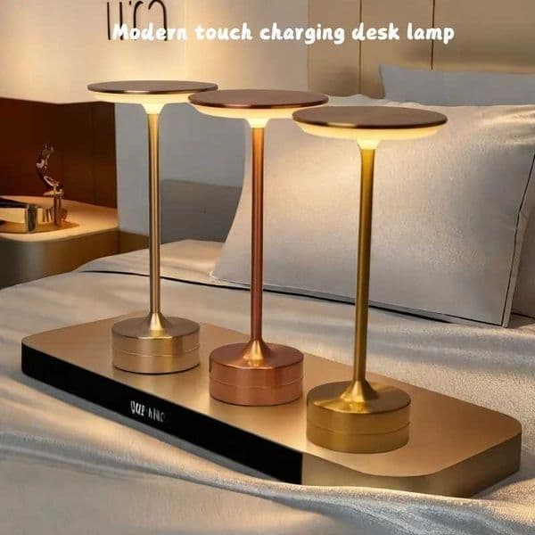 Dimmable Bedside LampUSB Rechargeable Wireless Night Light w/Touch ControlPortable LED Table LampBedroom ReadingDesk Decor M260519