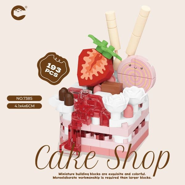 Free shipping Building block assembly toys small particles sweet dessert cake toys gift items Bestseller Selected