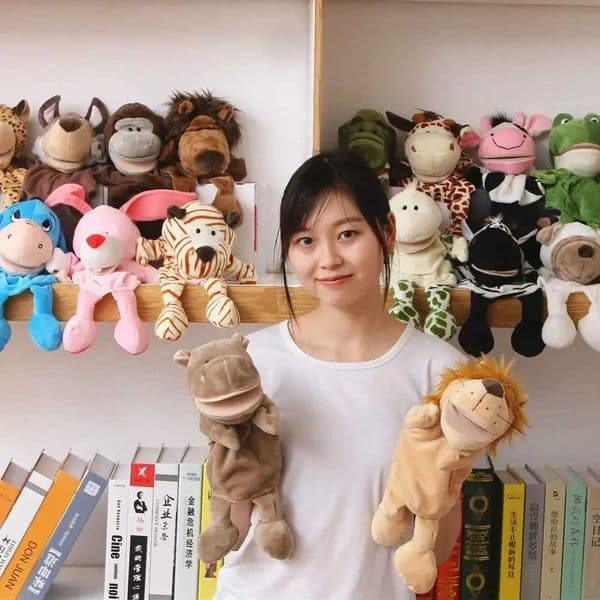 Jungle Animals Animal Hand Puppet Early Education Stuffed Animals Hand Appease Lion Elephant Pig Hand Finger Puppets L260519J5UJ