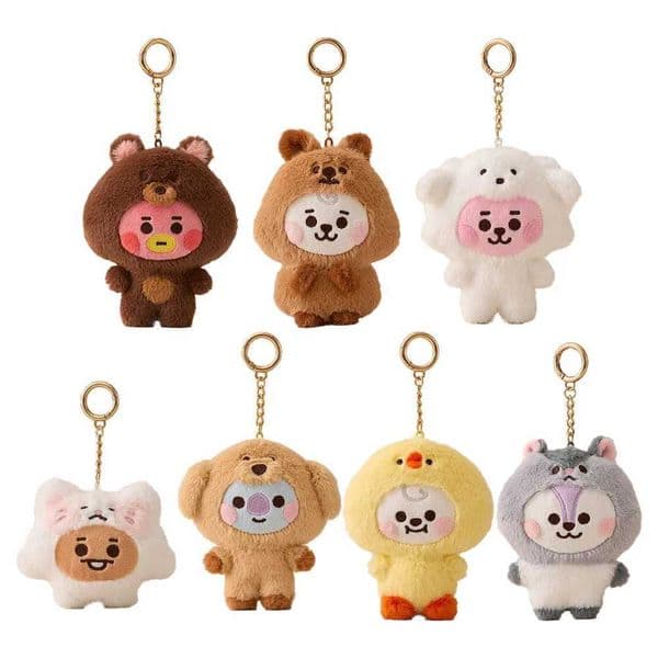 Fashion New BT21 Plush Toy Korean Trend SHOOKY Cross Dressing Plush Toy Backpack Keychain Accessories Gift for Friends L2605183TV2