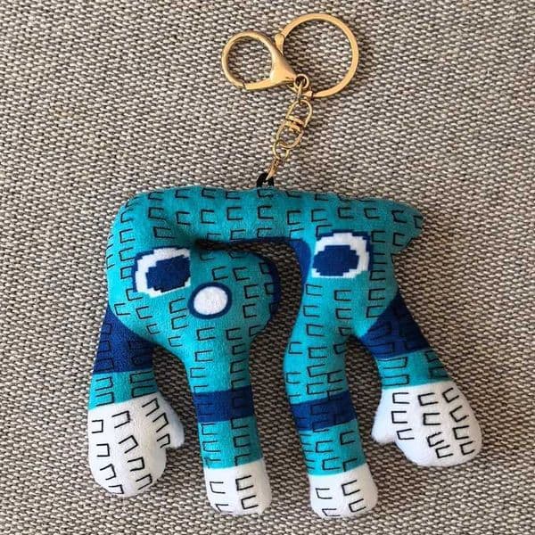12cm STEAL A BRAINROT Blue 67 sahur Plush Toy Cute No 67 Keychain Pendant Doll Game Surrounding Blue No 67 Toys Birthday Gifts L260518YEYZ