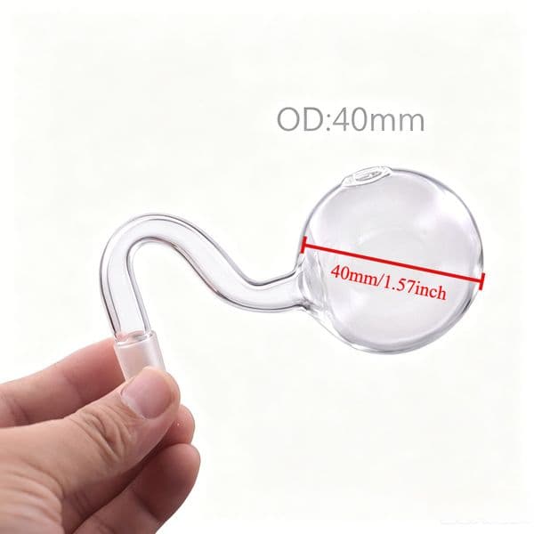 XXL 40mm Big Ball Glass Oil Burner Bowl 14mm Male Thick heady smoking banger Bowls for Glass Water Pipes bongs hookah