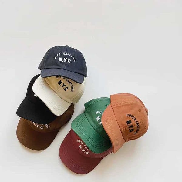 Kid Boy Summer Personty Simple Letter Embroidery Baseball Cap Baby Girl Fahsion All-match Cotton Sun Protection Peaked Caps L2605192P8A