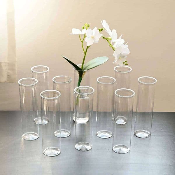 10/15/12 plastic cylindrical vases, high transparency vase set, suitable for simple desktop flower arrangement decoration 26W0519