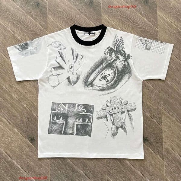 Fashion Streetwear Vintage Graphics Print Casual Hiphop Tops Tee Retro T Shirt For Men Size S-Xl