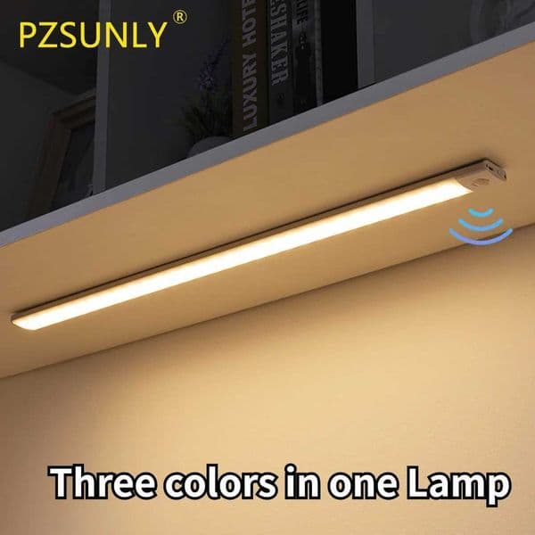 Cabinet Light USB Rechargeable Motion Sensor Led Light For Kitchen Wardrobe Cabinet Lighting 10cm/20cm/40cm/60cm LED Night Light M260519