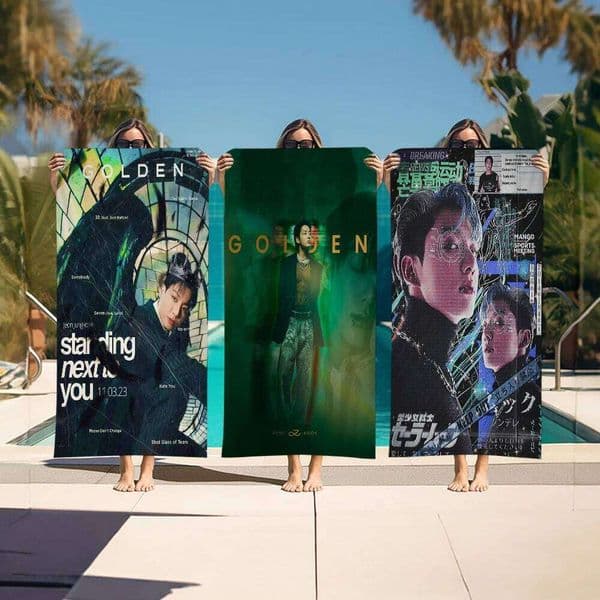 J-JungkookS singer Decorative Microfiber Beach Absorbent Quick dry Yoga Swimming Resort Mountain Climbing Towel 26Y0519