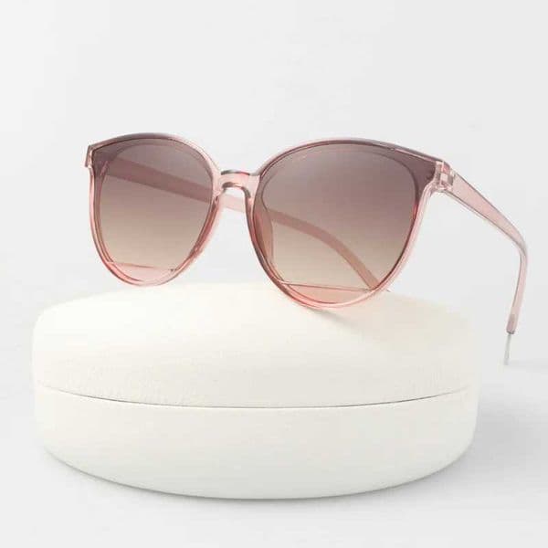 Cat Eye Vintage Sunglasses Woman Brand Designer Round Sun Glasses Female Fashion Jelly color Gradient Mirror Oculos De Sol L260519